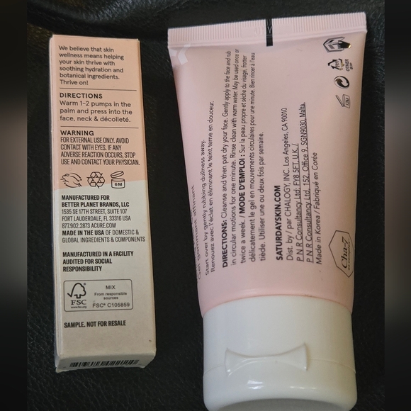 Saturday Skin Rub-a-dub Cleanser & Acure Blue Tansy Oil Skincare 2pc Bundle - Picture 3 of 10